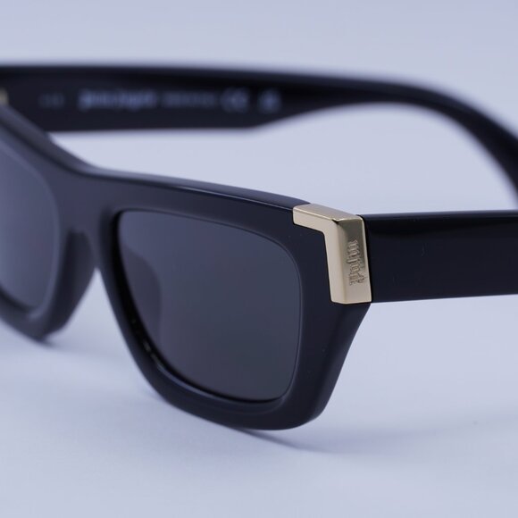 Palm Angels PERI10K MALIBU 1007 Sunglasses Black Cat Eye Frame, Grey Lenses - Picture 2 of 8